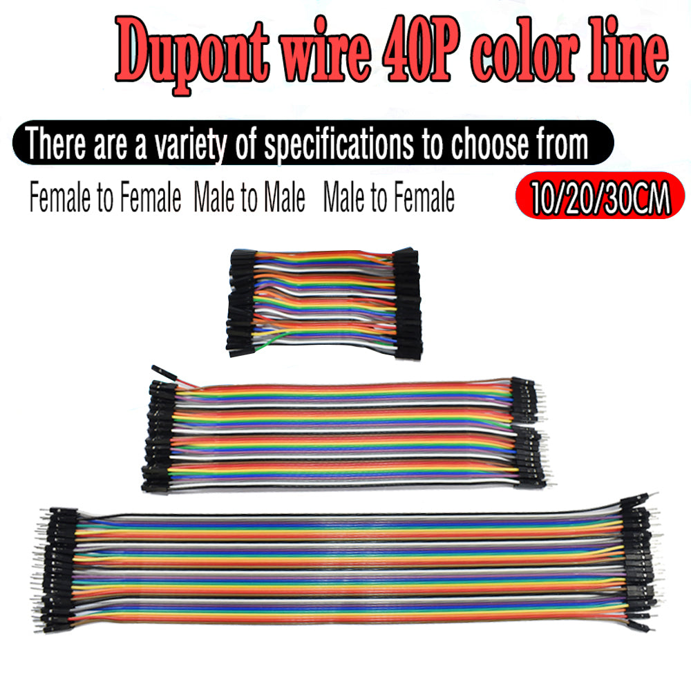 WAVGAT Dupont Jumper Wires Male to Male, Female to Male & Female to Female for Arduino DIY Kit