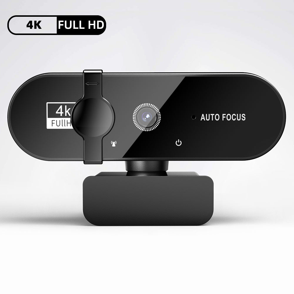 4K Webcam 1080P Mini Camera 2K Full HD Webcam With Microphone Autofocus Web Camera for PC & Laptops