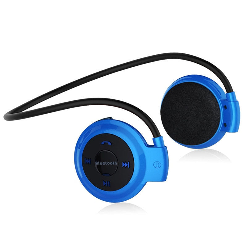 Wireless Bluetooth Headphones Mp3 Music Player Headset Earpiece Micro SD Card Slot Handsfree Mic