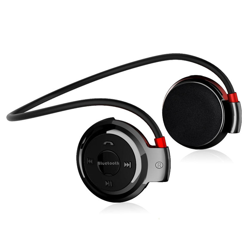 Wireless Bluetooth Headphones Mp3 Music Player Headset Earpiece Micro SD Card Slot Handsfree Mic