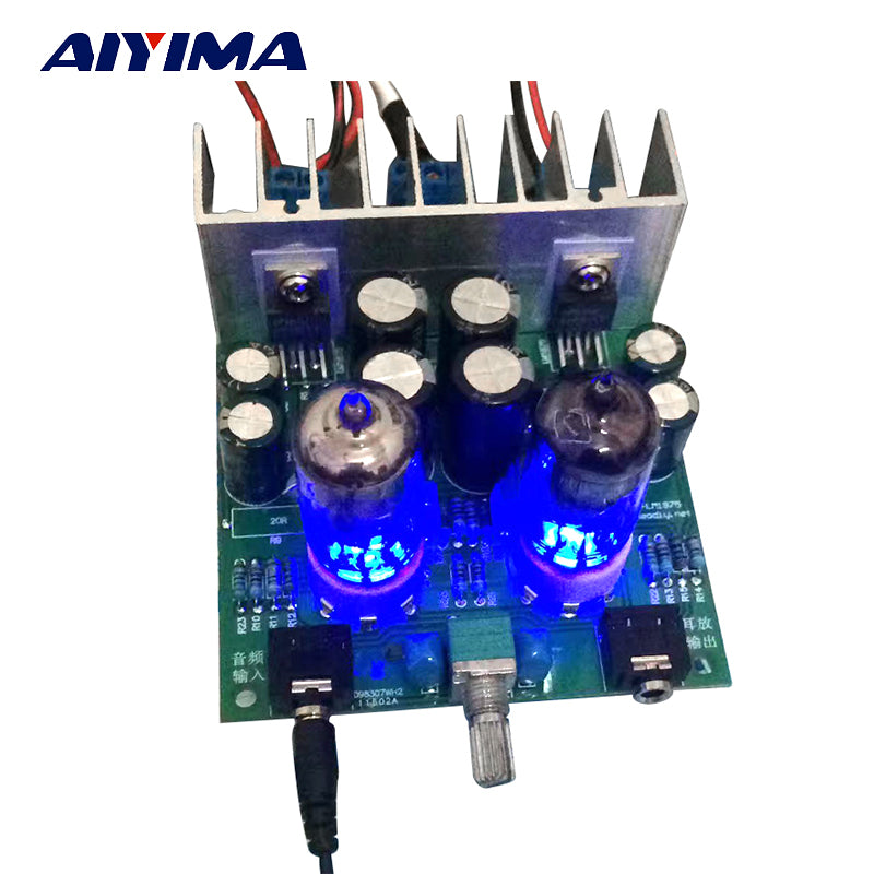 Aiyima Hifi 6j1 tube amplifier audio board LM1875T Headphones amplifiers For DIY kits Pre-amp