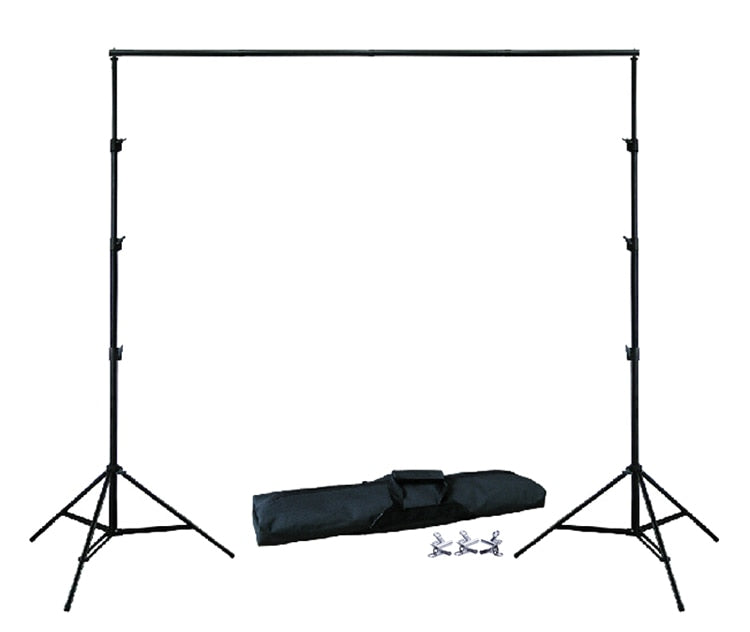 BACKGROUND HOLDER 10Ft X 6.5Ft 3M X 2M Adjustable Muslin Background Backdrop Support Stand Kit