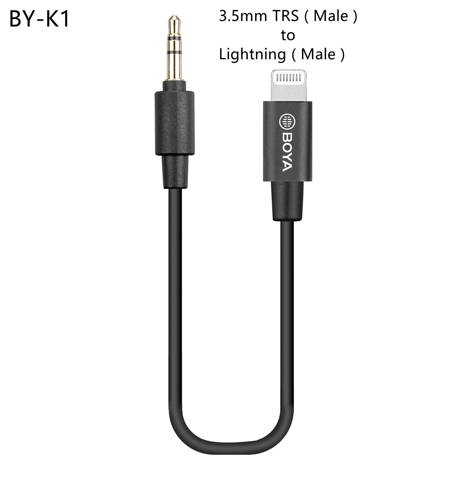 3.5mm TRS/TRRS (Male) to Lightning (Male) Audio Adapter for Microphone