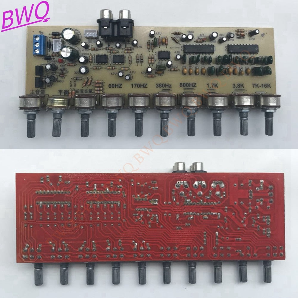 BWQ Fever Mixer Board Audio Front Panel EQ Equalizer Board Amplifier Preamplifier Board