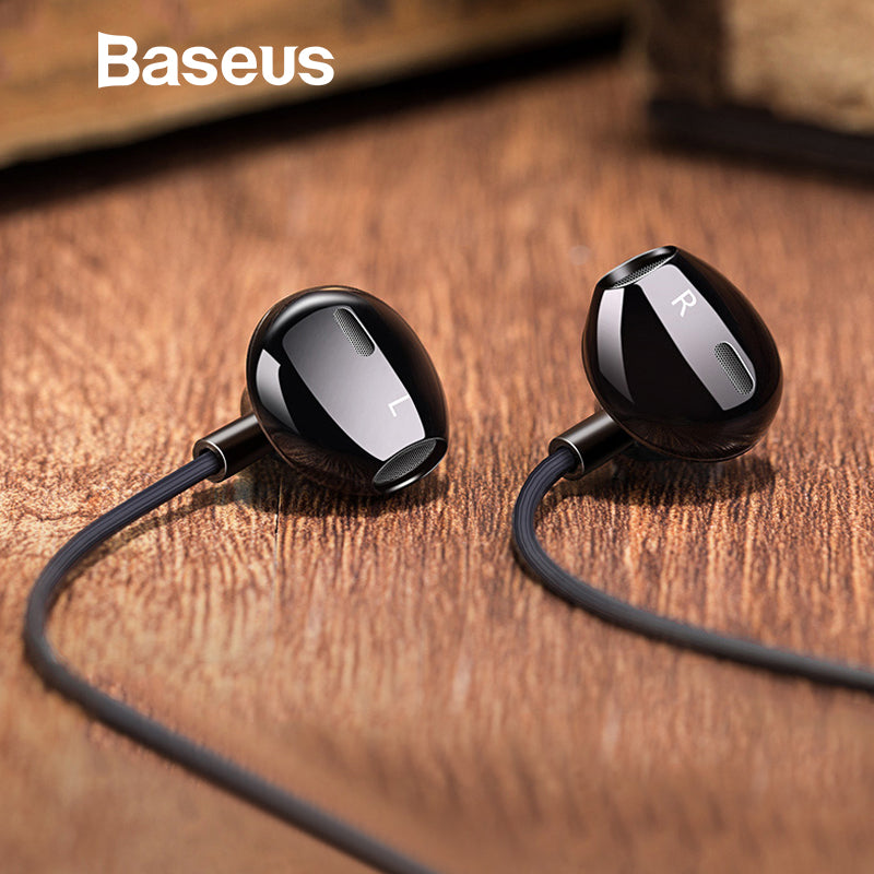 Baseus H06 In-ear Stereo Bass Earphones Headphones 3.5mm jack wired control HiFi Earbuds Headset for