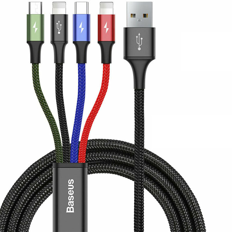 Baseus 4 in 1 USB Type C Cable for iPhone 11 Pro Max, Samsung and Xiaomi