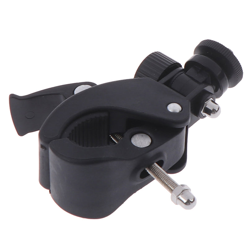 Black Bike Bicycle Handlebar Handle Clamp Bar Camera Mount Tripod Adapter Clamp