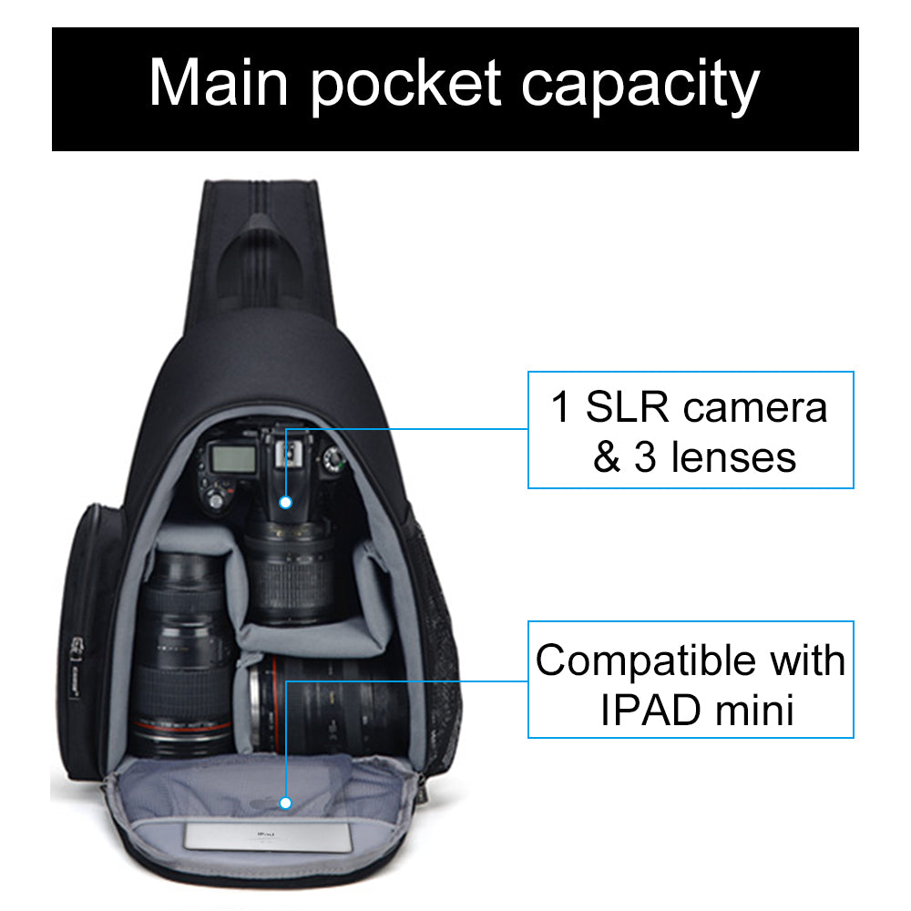 Camera Bag Shoulder Sling Bag Backpacks Waterproof Nylon Shockproof Scratch Resistant DSLR