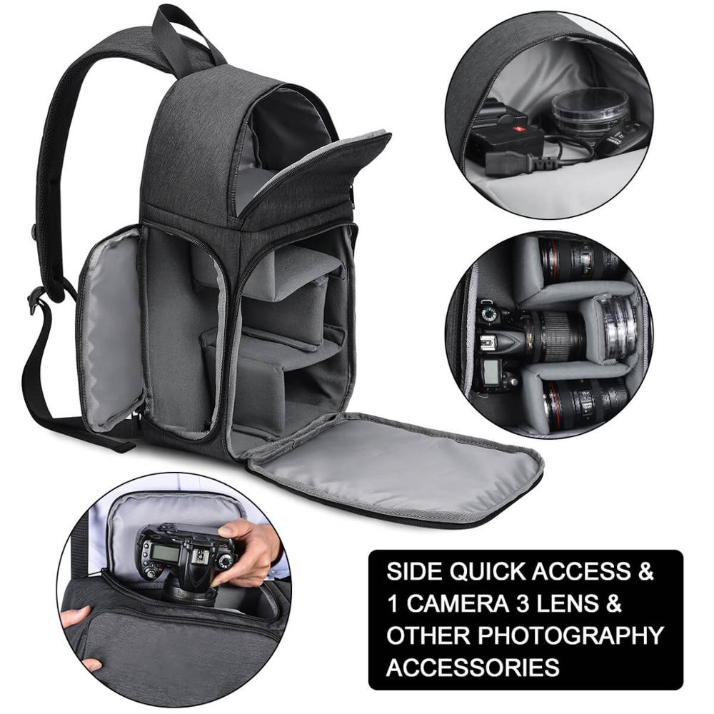 CADeN Photo Camera Sling Bag Shoulder Cross Digital Case Waterproof Rain Cover DSLR Soft Men Women