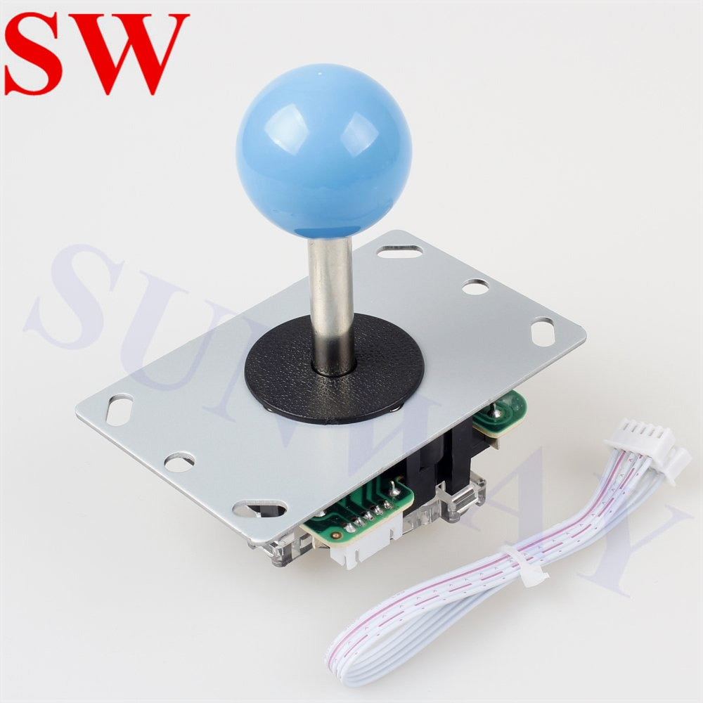 DIY Arcade Set Kits Push Buttons Replacement Parts LED USB Controller Joystick + 28mm/24mm LED