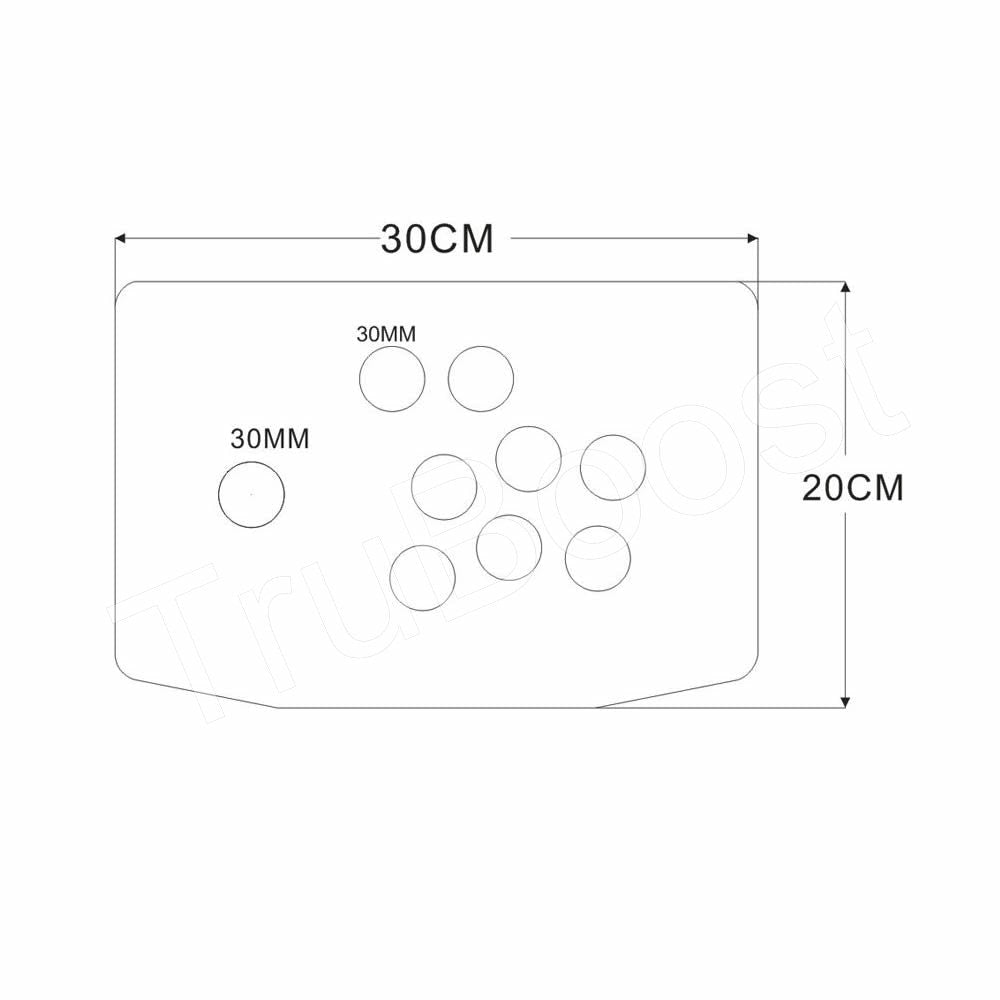 DIY Handle Arcade Set Kits Replacement Part Arcade joystick Acrylic Panel and Inclined Plane Cases