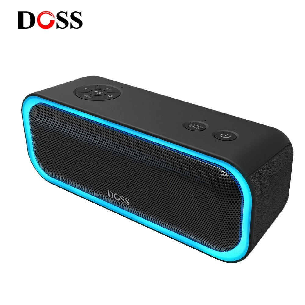 SoundBox Pro TWS Wireless Bluetooth Speaker 2*10 Drivers with Flashing LED Light Enhanced