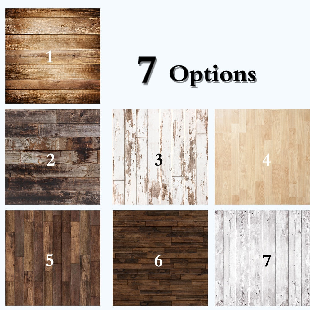 Dark Brown Wood Floor Photography Backdrops Newborn Photo Booth