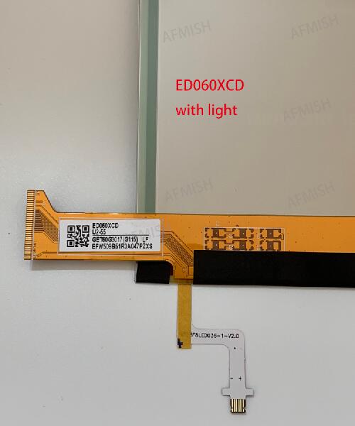 ED060XCD eink LCD Display screen with backlight no touch for ebook readers