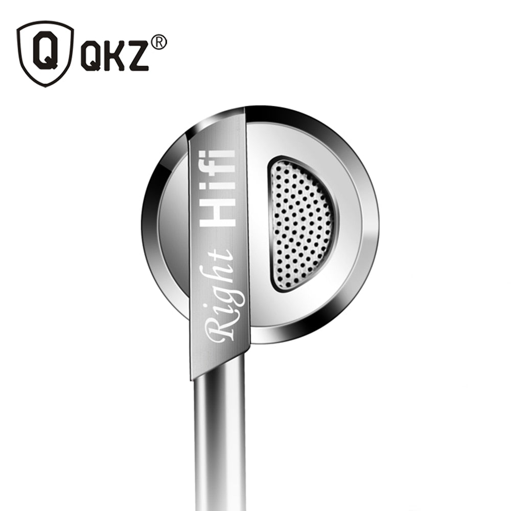 Earphone QKZ DM9 Zinc Alloy HiFi Earphone In Ear Earphones fone de ouvido BASS Metal DJ MP3