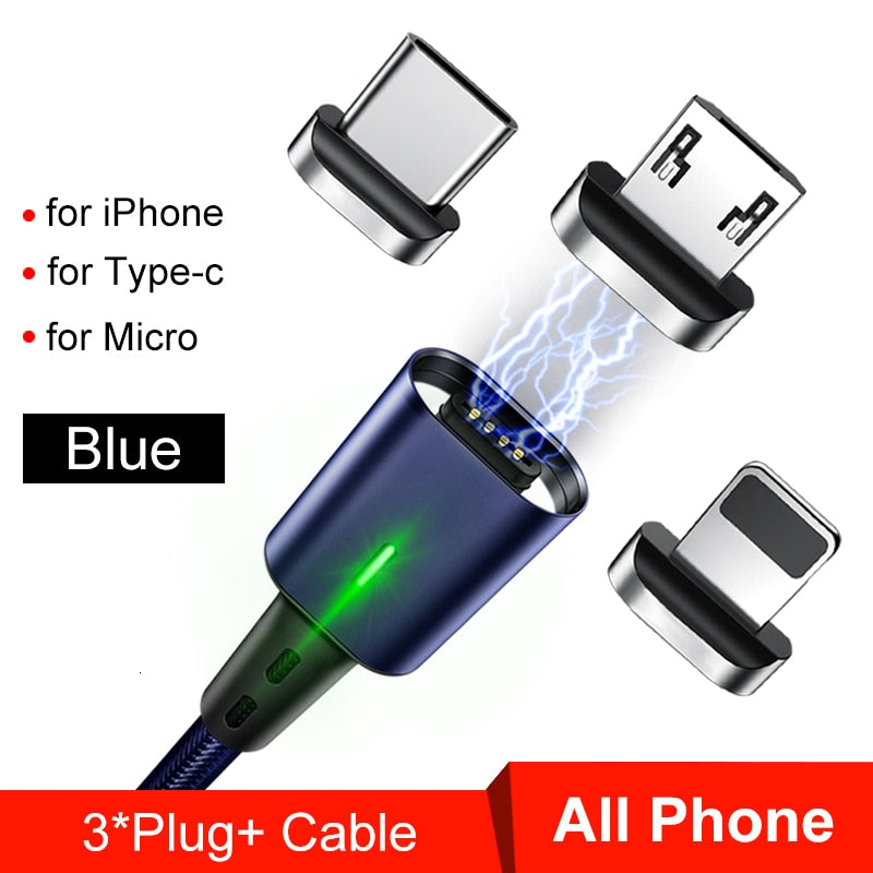 Elough Quick Magnetic Charger 3.0 4.0 Micro USB Cable for iPhone Samsung Xiaomi Fast Magnetic