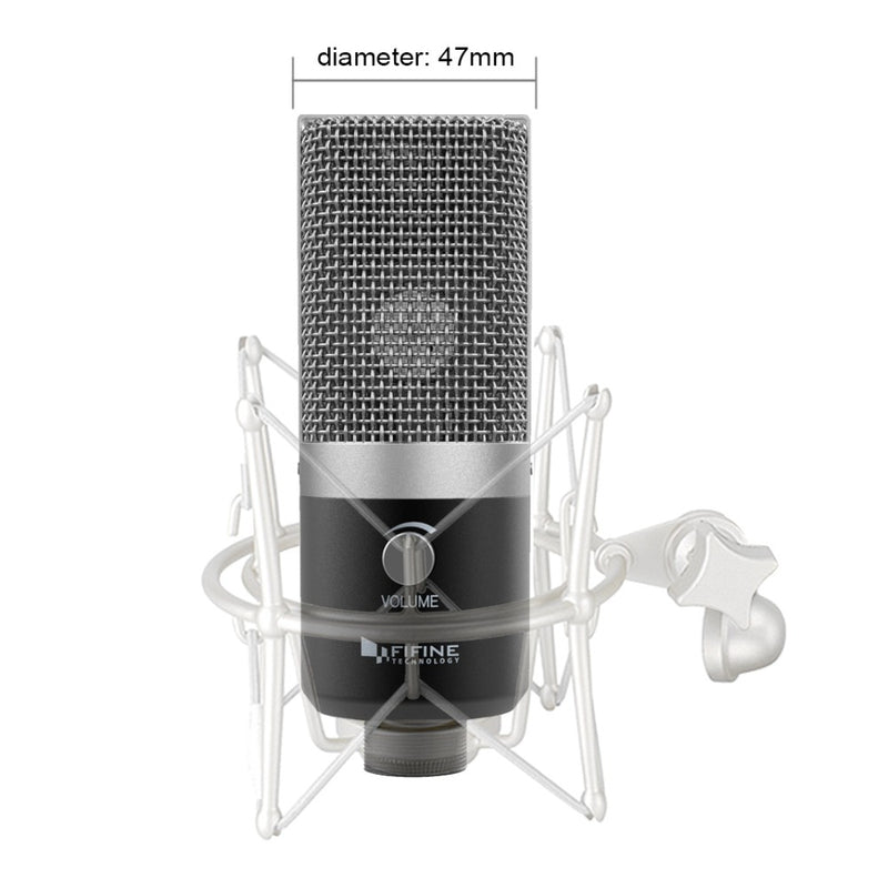 FIFINE USB Microphone for Mac laptop and Computers for Recording Streaming Twitch Voice overs