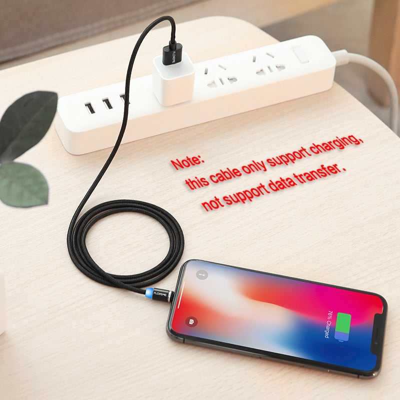 FLOVEME 1M Magnetic Charge Cable Micro USB Cable For iPhone 11 Pro Max XR Magnet Charger USB Type