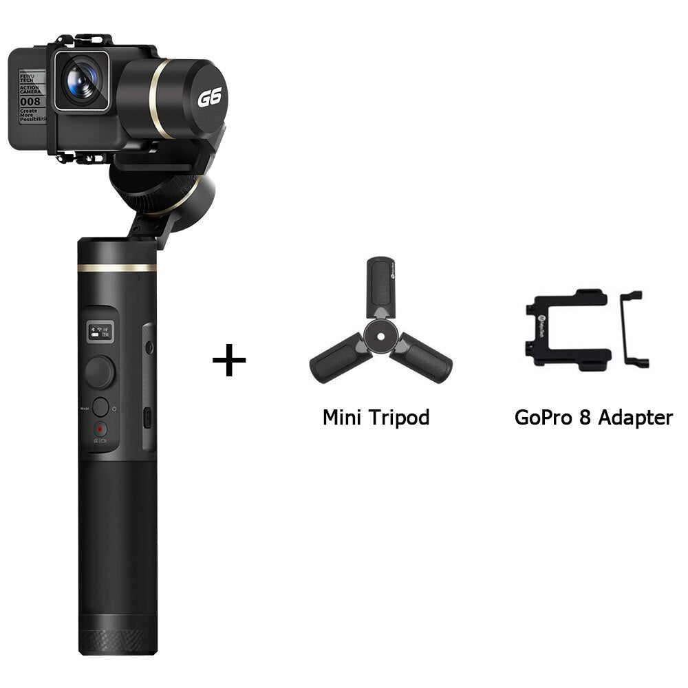 G6 Handheld Gimbal Camera Stabilizer for Gopro Hero 8 7 6 5 Sony RX0 Xiao Yi 4k Splashproof