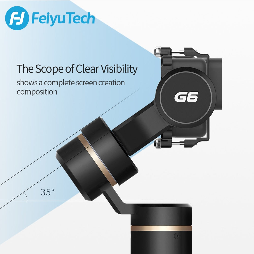 G6 Handheld Gimbal Camera Stabilizer for Gopro Hero 8 7 6 5 Sony RX0 Xiao Yi 4k Splashproof