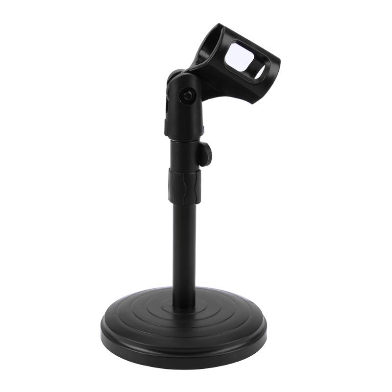 Foldable Desk Table Microphone Clip Stand Table Mic Tripod Adjustable Holder Strong Stable