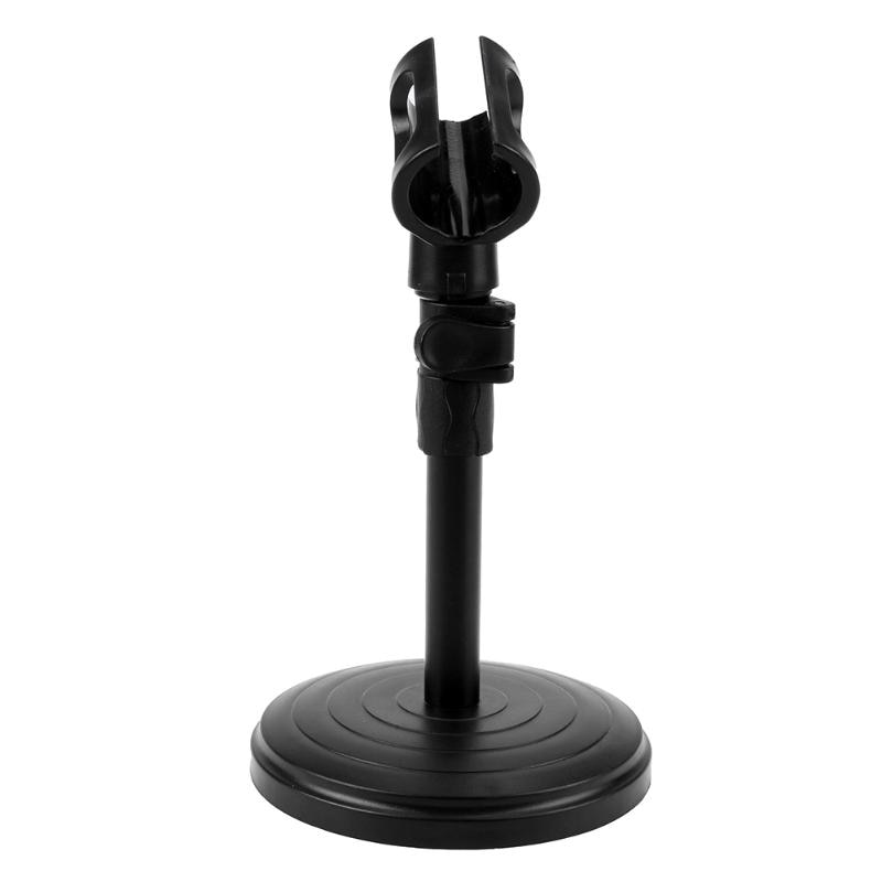 Foldable Desk Table Microphone Clip Stand Table Mic Tripod Adjustable Holder Strong Stable