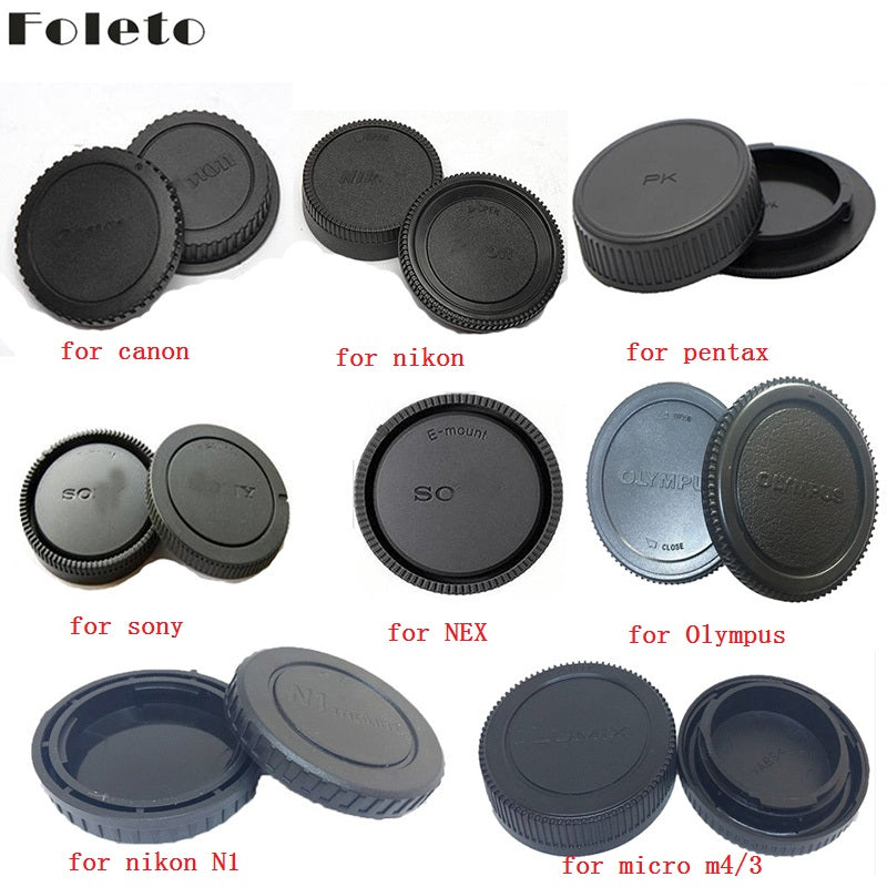 Foleto Camera Rear Cap Lens Cap Dust-proof Protect for Canon Eos Nikon N1 Sony Nex Pentax PK Olympus