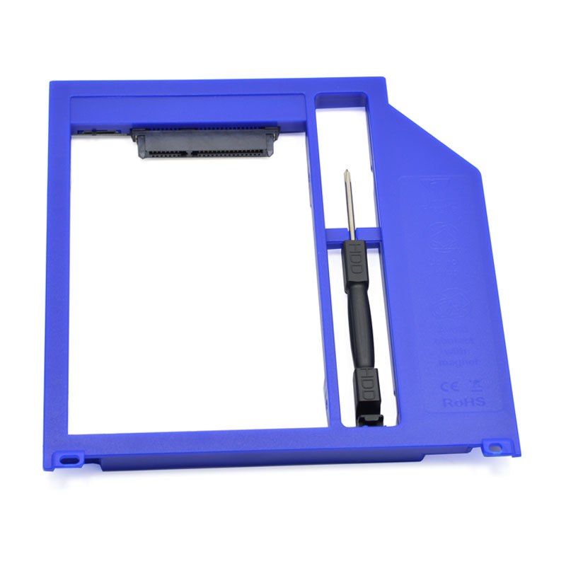 For Macbook Pro Unibody 13" 15" 17" SuperDrive Plastic Universal 2nd HDD Caddy 9.5mm SATA 3.0 SSD