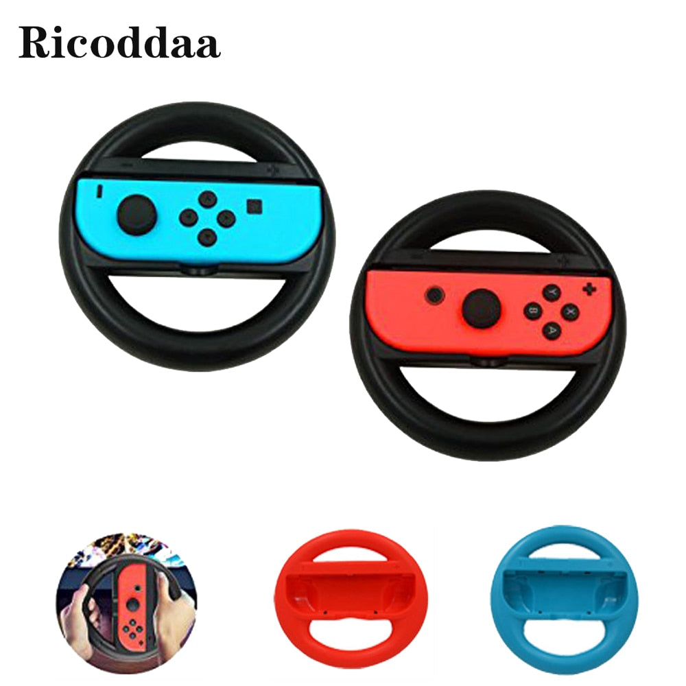 For Nintend Switch ABS Steering Wheel Handle Stand Holder Left Right Joy-Con Joycon For Nintend