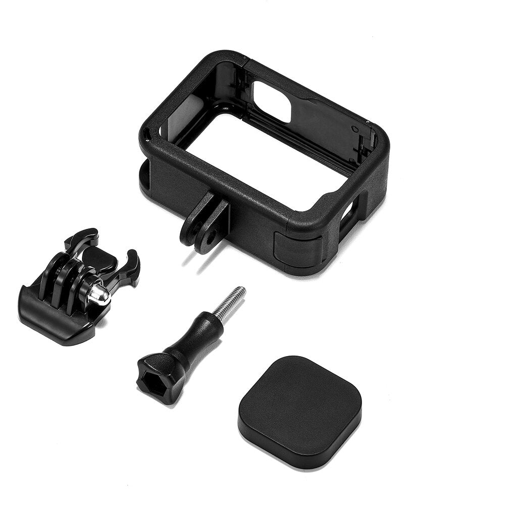 Frame Case for GoPro Hero 10 9 Black Protective Cover Housing Cage Lens Cap Cold Shoe Mount