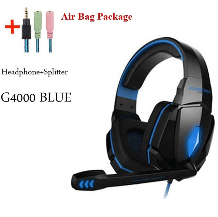 G2000 G9000 Gaming Headsets Big Headphones with Light Mic Stereo Earphones Deep Bass for PC Computer