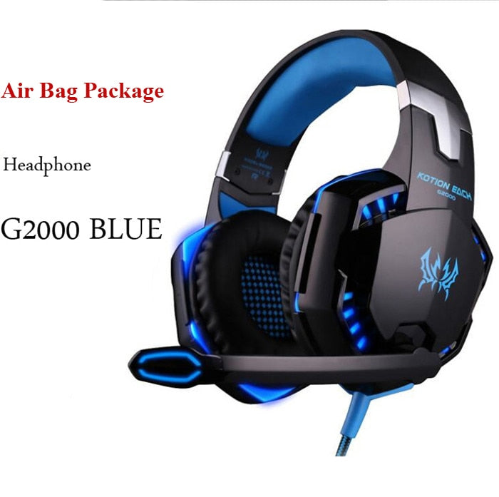 G2000 G9000 Gaming Headsets Big Headphones with Light Mic Stereo Earphones Deep Bass for PC Computer