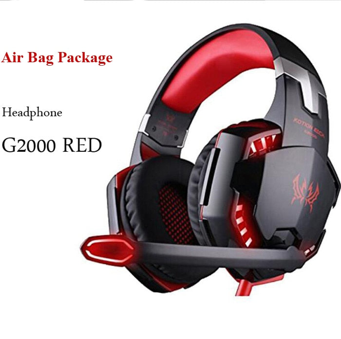 G2000 G9000 Gaming Headsets Big Headphones with Light Mic Stereo Earphones Deep Bass for PC Computer