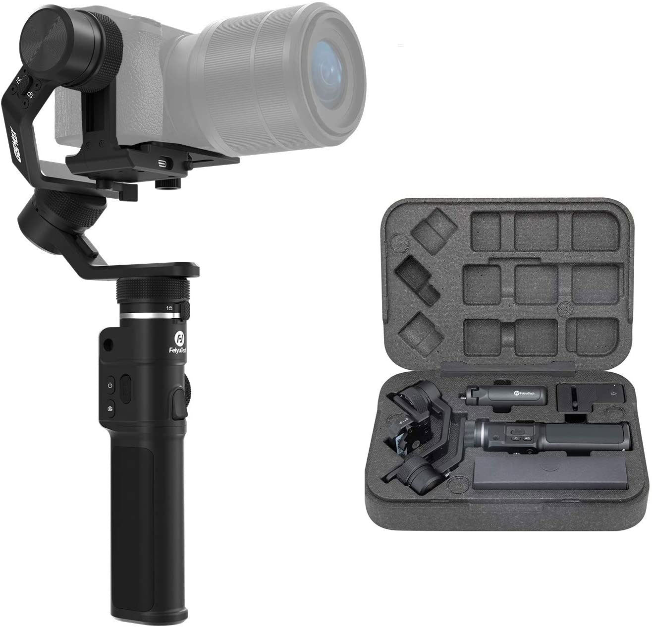 G6 Max 3-Axis Handheld Gimbal Stabilizer for Mirrorless Pocket Action Camera Sony ZV1 Canon GoPro 8