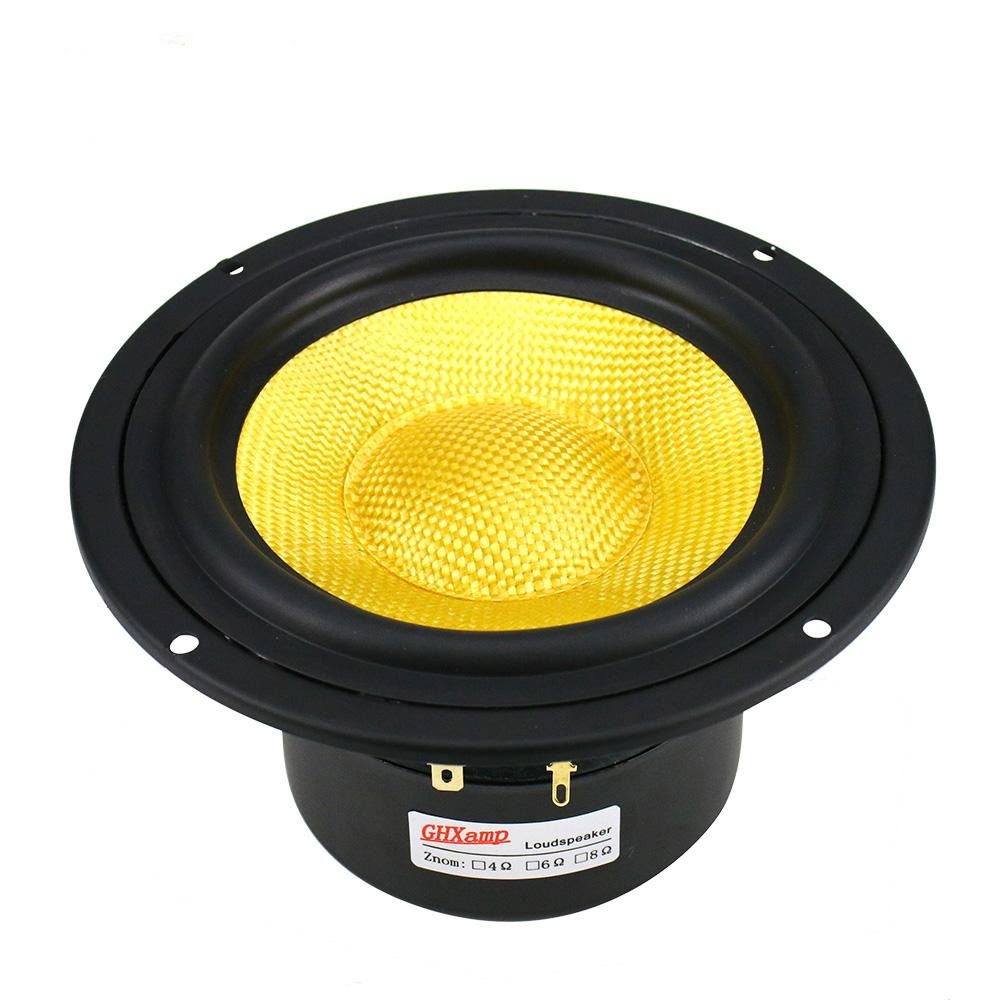 GHXAMP 148MM 5 inch Mid-Bass Speaker Unit 4Ohm 100W Home Theater Fiberglass Cone Mediant Woofer