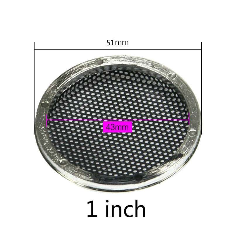 GHXAMP 2PCS 1 inch 2 inch 6.5 inch Speaker Grill Mesh Enclosure Car Loudspeaker Protective Cover