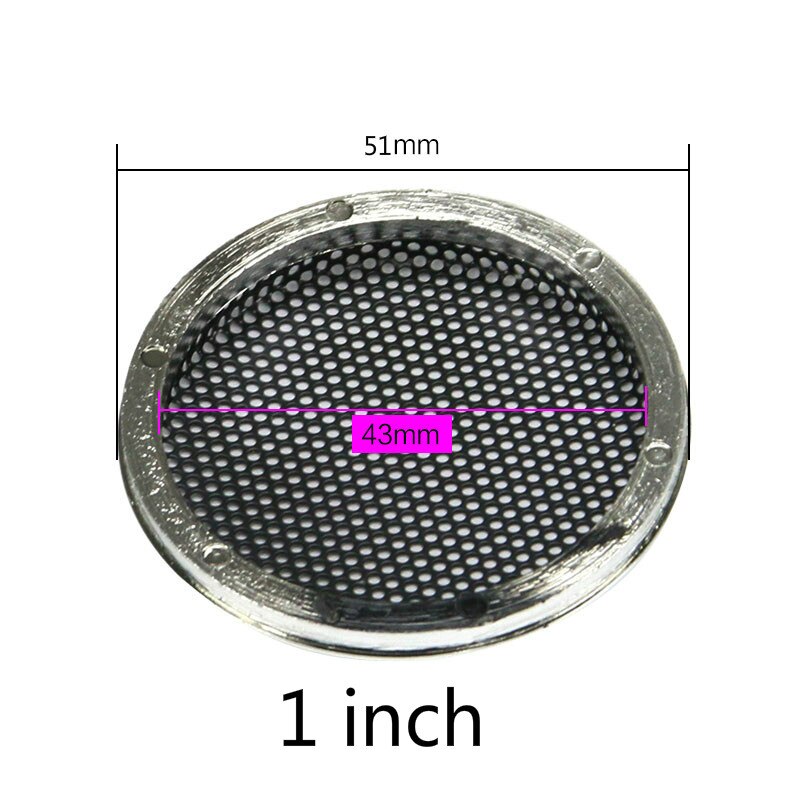 GHXAMP 2PCS 1 inch 2 inch 6.5 inch Speaker Grill Mesh Enclosure Car Loudspeaker Protective Cover