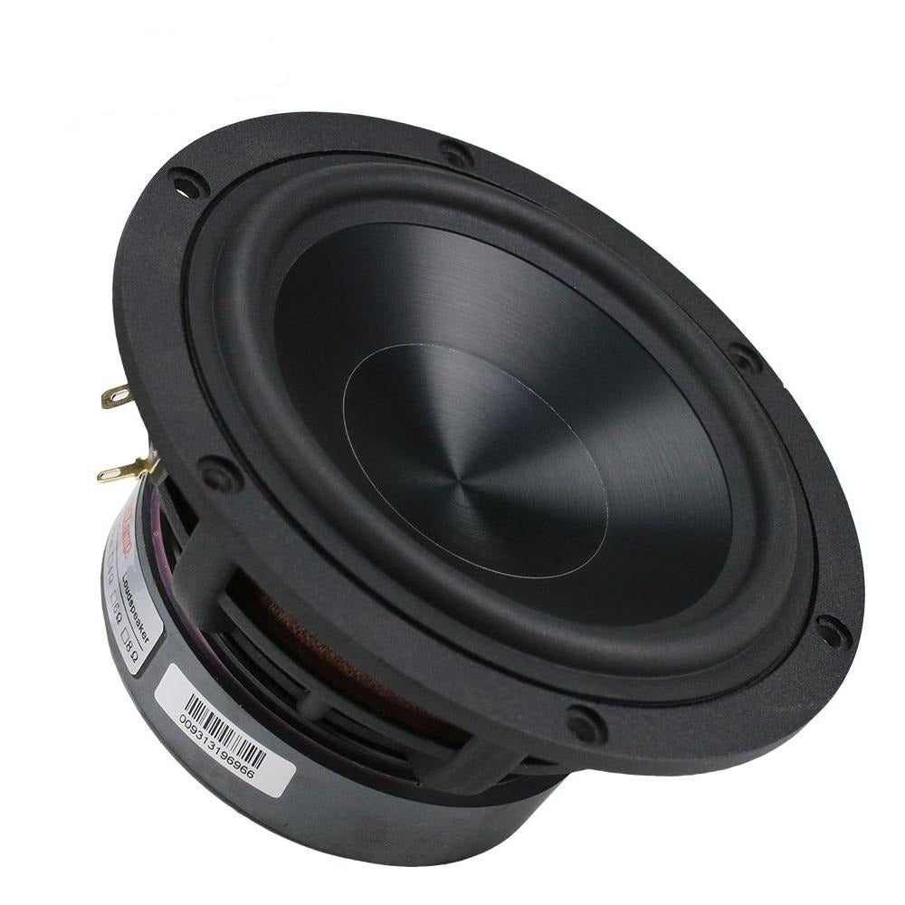 GHXAMP 5.25 Inch Bass Speaker 60W Woofer Unit HiFi Aluminum Ceramic Black Diamond Cast Booksheft