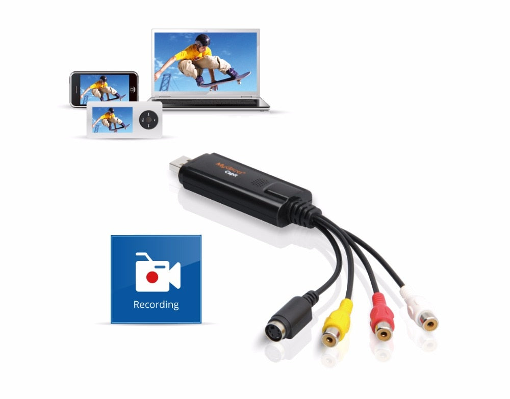 Geniatech MyGica Capit USB Video Capture Analog Video to Digital, Convert VHS Composite and