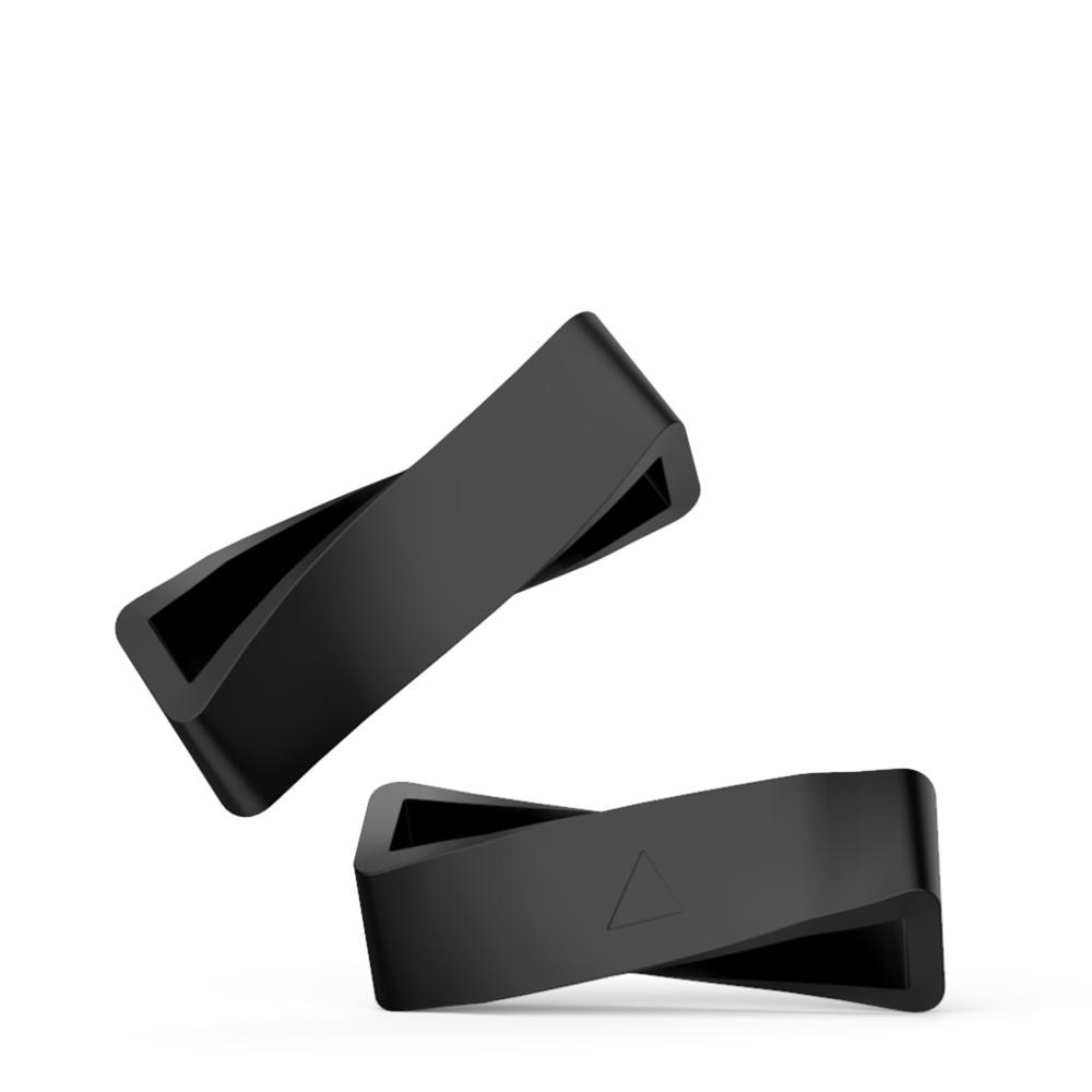 Silicone Band Keeper for Garmin Watches 20mm, 22mm and 26mm Black Strap Rubber Loop