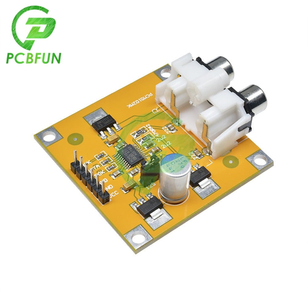 DC 5V-10V PCM5102 DAC Decoder I2S Player Assembled Board 32Bit 384K Beyond ES9023 PCM1794