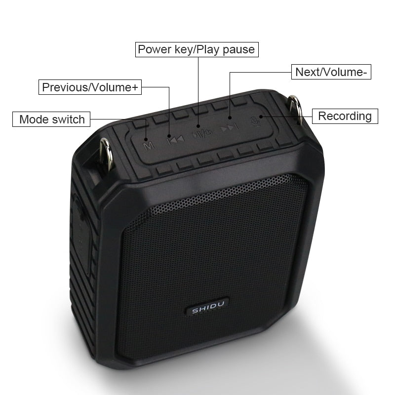 M800 18W Portable Wireless Voice Amplifier for Teachers UHF Microphone Bluetooth Speaker