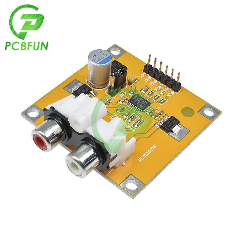 DC 5V-10V PCM5102 DAC Decoder I2S Player Assembled Board 32Bit 384K Beyond ES9023 PCM1794