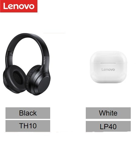 Lenovo Thinkplus TH10 LP40 TWS Stereo Headphone Bluetooth Earphones Music Headset with Mic