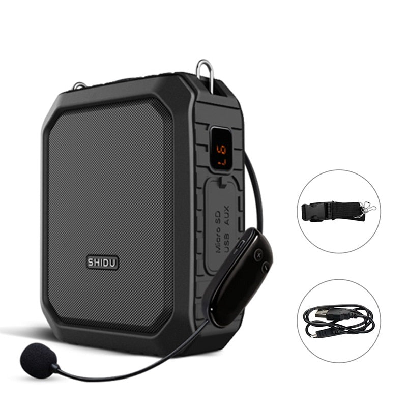 Portable Voice Amplifier with Wireless Microphone IPX5 Waterproof Bluetooth Speaker