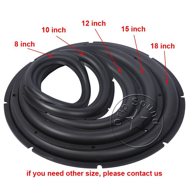 15"/18" inch Speaker Rubber Folded Edge Ring Woofer Surround Circle 385mm/15.15" 460mm/18.11"