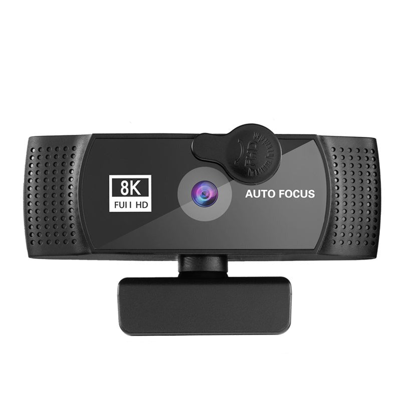 HD 8K 4K Webcam Autofocus Web with Microphone Rotate USB Plug Camera for PC, Mac & Laptop