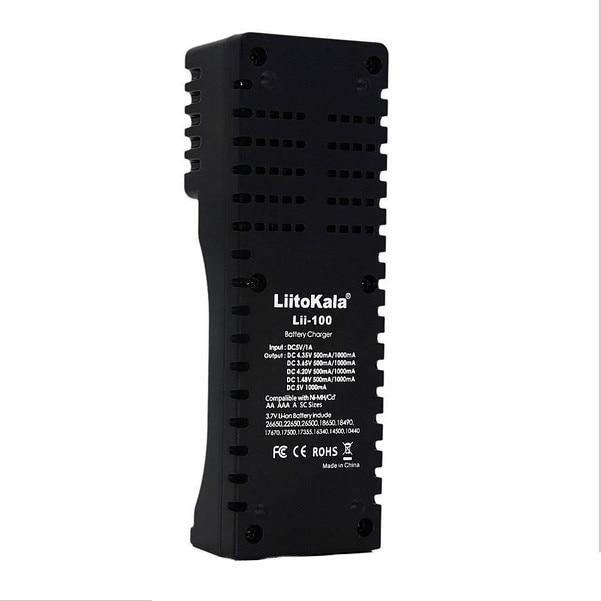 HK LiitoKala Lii-100 B 18650 Battery Charger For 26650 16340 CR123 LiFePO4 1.2V Ni-MH Ni-Cd