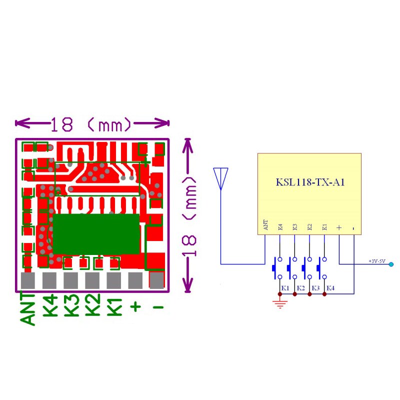 QIACHIP 433mhz Wireless Wide Voltage Coding Transmitter + Decoding Receiver 4 Channel Output