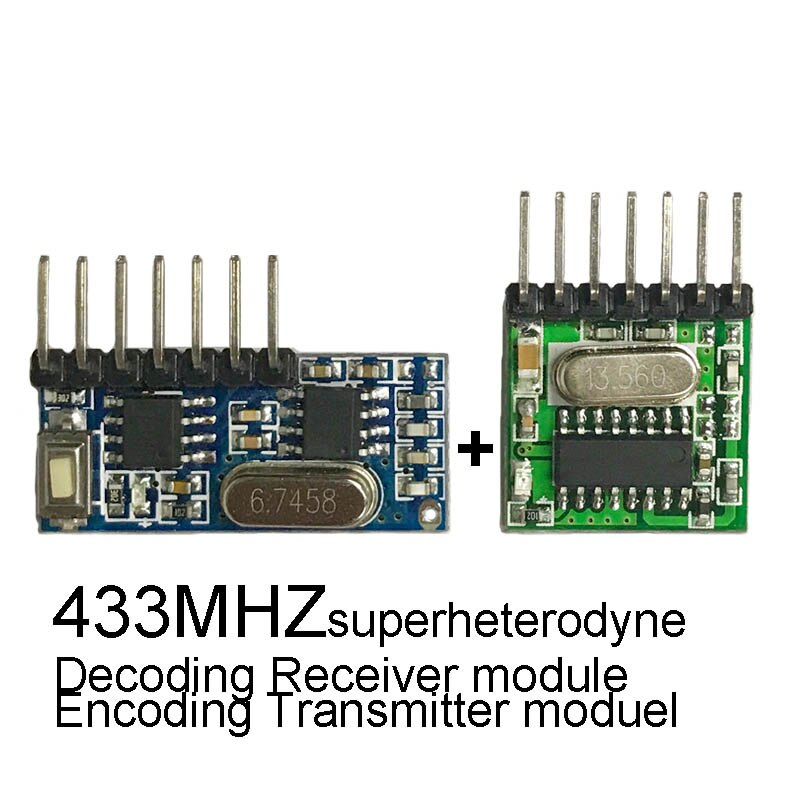 QIACHIP 433mhz Wireless Wide Voltage Coding Transmitter + Decoding Receiver 4 Channel Output